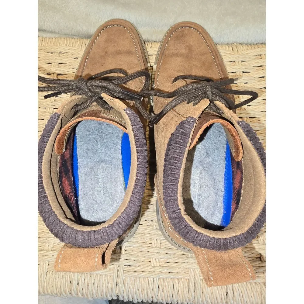 Clarks Tan Suede Men's Boots - Picture 6 of 7